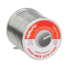 Alpha Fry 16 oz Lead-Free Acid Core Wire Solder 0.125 in. D Silver Bearing 1 pc