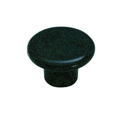 Amerock Allison Round Furniture Knob 1-1/4 in. D 13/16 in. Black 1 pk