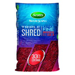 Scotts Nature Scapes Triple Shred Red Extra Fine Color-Enhanced Mulch 1.5 ft³