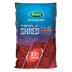 Scotts Nature Scapes Triple Shred Red Extra Fine Color-Enhanced Mulch 1.5 ft³
