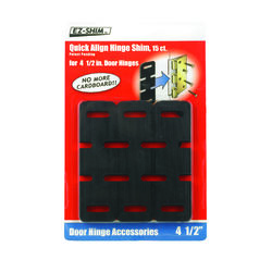 EZ SHIM 1.4 in. W X 4.5 in. L Plastic Hinge Shim 15 pk