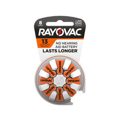 Rayovac Zinc-Air 13 1.45 V Hearing Aid Battery 8 pk