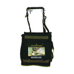 CLC 8 in. W X 16 in. H Polyester Tool Carrier 25 pocket Black/Tan 1 pc