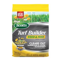 Scotts 28-0-3 Weed & Feed Lawn Fertilizer For Multiple Grasses 5000 sq ft 14.5 cu in