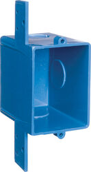 Carlon 2.92 in. Rectangle PVC Outlet Box Blue