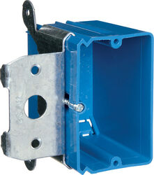 Carlon 3-3/4 in. Rectangle PVC 1 gang Outlet Box Blue