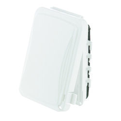 TayMac Rectangle Plastic 1 gang Receptacle Box Cover For Protection from Weather