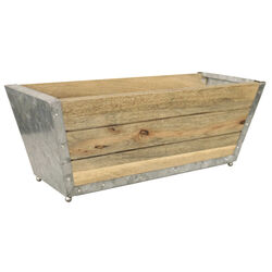 Robert Allen 7 in. H X 18 in. W Wood Window Planter Natural