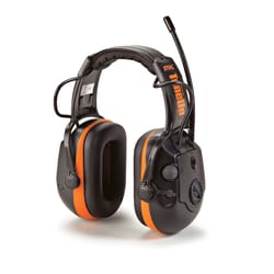 STIHL 25 dB Digital Hearing Protector with AM/FM Radio Black/Orange 1 pair