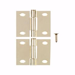 Ace 2.75 in. W X 2 in. L Bright Brass Brass Narrow Hinge 2 pk