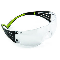 3M SecureFit Anti-Fog Safety Glasses Clear Black/Green 1 pc