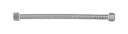 Ace 3/4 in. FIP T X 3/4 in. D FIP 15 in. Corrugated Stainless Steel Water Heater Supply Line