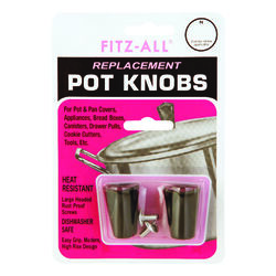 TOPS Plastic Replacement Pot Knob Black