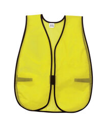 MCR Safety Safety Vest Fluorescent Green One Size Fits All