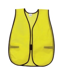 MCR Safety Safety Vest Fluorescent Green One Size Fits All