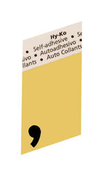 Hy-Ko 1-1/2 in. Black Aluminum Self-Adhesive Special Character Comma 1 pc