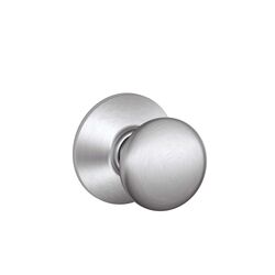 Schlage Plymouth Satin Chrome Brass Passage Door Knob 2 Grade Right or Left Handed