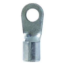 Jandorf 6 Ga. Uninsulated Wire Terminal Ring Silver 2 pk