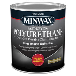 Minwax Semi-Gloss Clear Fast-Drying Polyurethane 1 qt