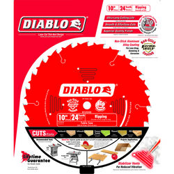 Diablo 10 in. D X 5/8 in. S Carbide Tip Ripsaw Blade 24 teeth 1 pc