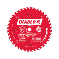 Diablo 7-1/4 in. D X 5/8 in. S Carbide Tip Steel Circular Saw Blade 40 teeth