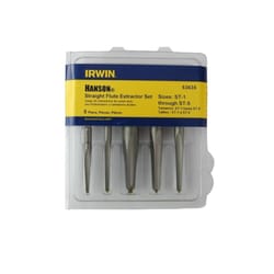 Irwin Hanson 3/8 in. S Carbon Steel Straight Screw Extractor Set 7 in. 5 pc