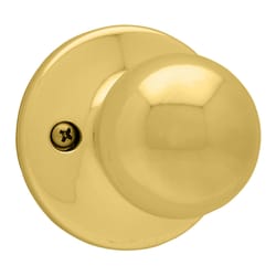 Kwikset Polo Polished Brass Steel Dummy Knob 3 Grade Right or Left Handed