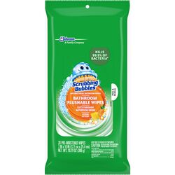 Scrubbing Bubbles Citrus Scent Bathroom Cleaner 10.79 oz Wipes