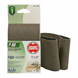 Shopsmith 21 in. L X 3 in. W Ceramic Sanding Belt 80 Grit Medium 1 pc