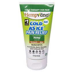 Hempvana Cold As Ice Clear Pain Relief Gel 4 oz