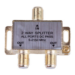 Monster Cable Just Hook It Up Satellite Splitter 75 ohm 2150 MHz 1 pk