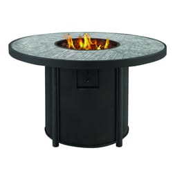 Living Accents Round Propane Fire Pit 25 in. H X 42 in. W X 42 in. D Steel