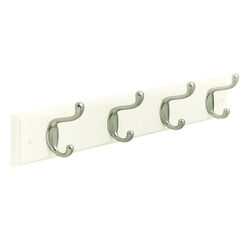 Amerock 18 in. L Gold Fiberboard/Zinc Medium 4-Hook Hook Rack 1 pk