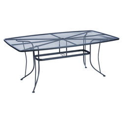 Living Accents Winston Rectangular Black Steel Dining Table