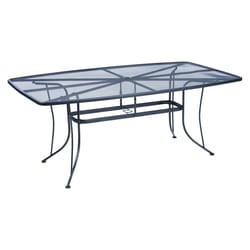 Living Accents Winston Rectangular Black Steel Dining Table