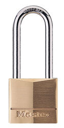 Master Lock 1-1/4 in. H X 5/16 in. W X 1-9/16 in. L Brass 4-Pin Tumbler Padlock 1 pk