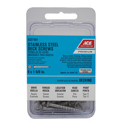 Ace No. 8 S X 1-5/8 in. L Square Bugle Head Deck Screws 25 pk