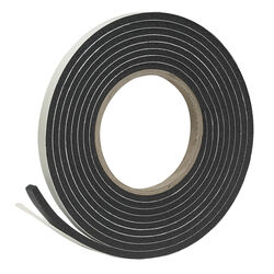 Frost King Black Rubber Foam Weather Stripping Tape For Doors and Windows 10 ft. L X 0.19 in. T