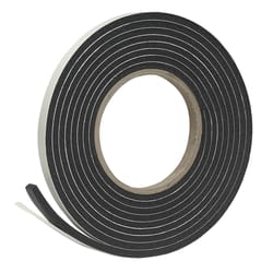 Frost King Black Rubber Foam Weather Stripping Tape For Doors and Windows 10 ft. L X 0.19 in. T