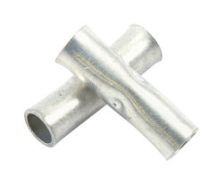 Forney Butt Connector Zinc-Plated 2 pk