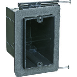 Carlon 3-5/8 in. Rectangle Plastic 1 gang Electrical Box Black