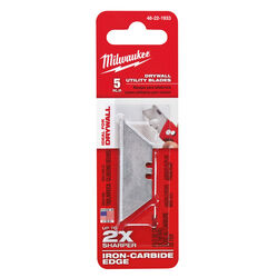 Milwaukee Micro Carbide Metal Utility Drywall Utility Blades 3 in. L 5 pc