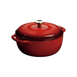 Lodge Cast Iron Dutch Oven 10.5 in. 6 Red
