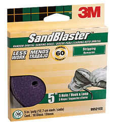 3M 5 in. Ceramic Blend Hook and Loop Sanding Disc 60 Grit Coarse 10 pk