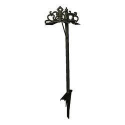 Liberty Garden Products 125 ft. Free Standing Decorative Bronze Hose Holder