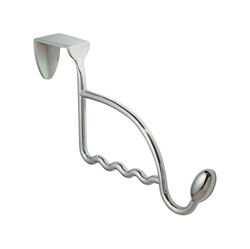 InterDesign 4-1/2 in. L Chrome Silver Metal Medium Over-the-Door Garment Hook 1 pk