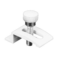 Prime-Line White Aluminum Screen/Storm Door Clip For 1/2 inch 8 pk