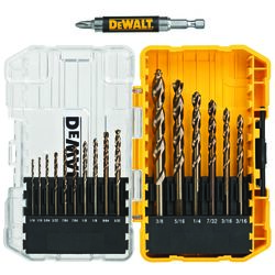 DeWalt Pilot Point Ferrous Oxide Drill Bit Set 18 pc