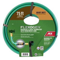 Ace 5/8 in. D X 75 ft. L Premium Grade Green Hose