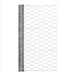 Garden Craft 36 in. H X 25 ft. L 20 Ga. Silver Poultry Netting